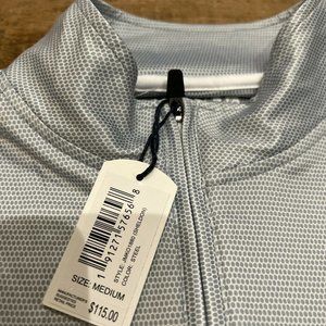 NWT Johnnie-O 1/4 Zip Performance Pullover Golf  Shirt  Medium M $115